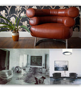Premium Leather Bibendum style chair - Onske