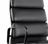 black leather black frame office chair onske