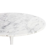 Carrara Marble Tulip Dining Table in Choice of Diameter - Onske