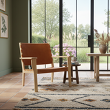 Foxhill Arm Chair in Saddle Leather