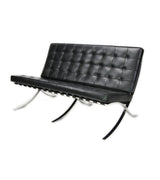 Two Seat Barcelona Sofa in Italian Leather - Onske