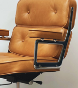 Leather Luxury Executive Office Chair in Vintage Tan Leather