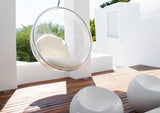 Retro Bubble Style Chair in Premium Perspex with Chain - Onske