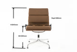 Soft Pad Leather EA 205 Style Meeting Room Chair No Arms