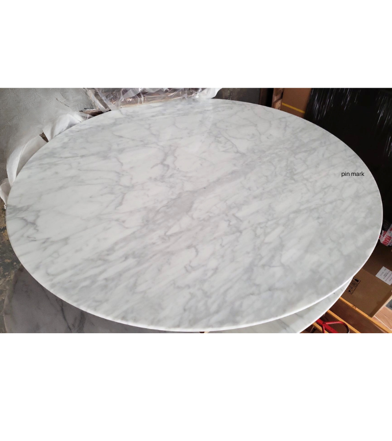 Outlet Item 150cm x 100cm Marble Oval Dining Table TD