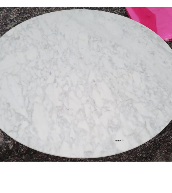 Outlet Item 70cm Small Round Marble Dining Table C