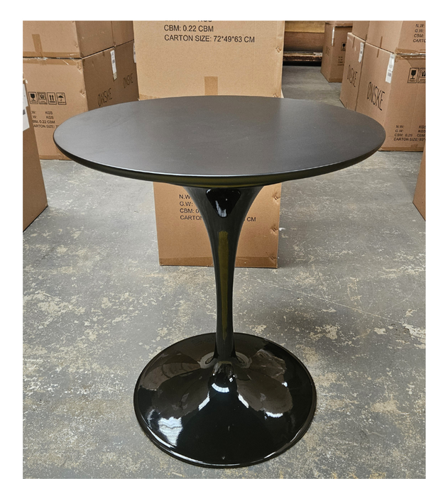 Outlet Item Black Tulip Table For Two 70cm round