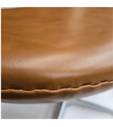 Outlet Item Egg Chair Ottoman Stool Arne Jacobson Style in Waxed Aniline Tan Leather