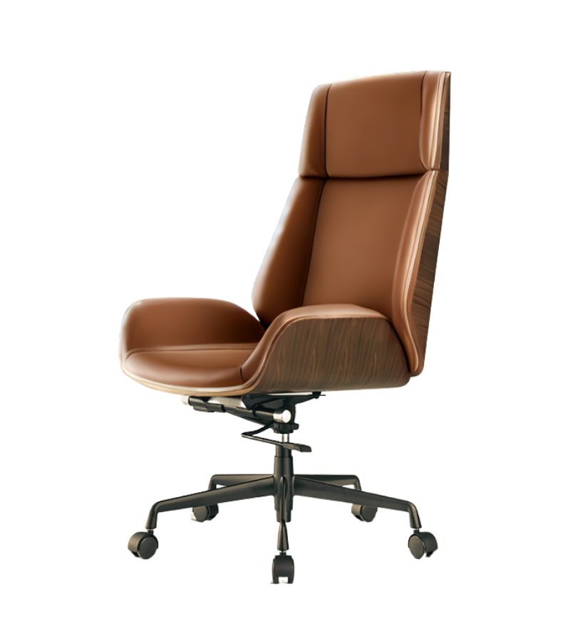 Alto Wood Veneered Leather Executive Office Chair