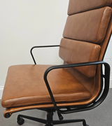 Black Frame High Back Leather Office Chair