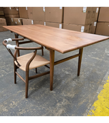 Outlet Item Danish Midcentury Style Dining Table 190cm in Solid Ash Wood