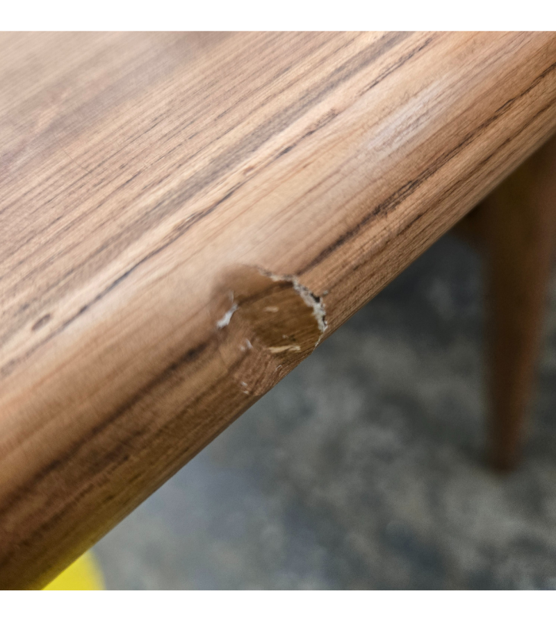 Outlet Item Danish Midcentury Style Dining Table 190cm in Solid Ash Wood