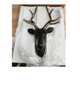 Outlet Item Deer Head Wall Ornament Black