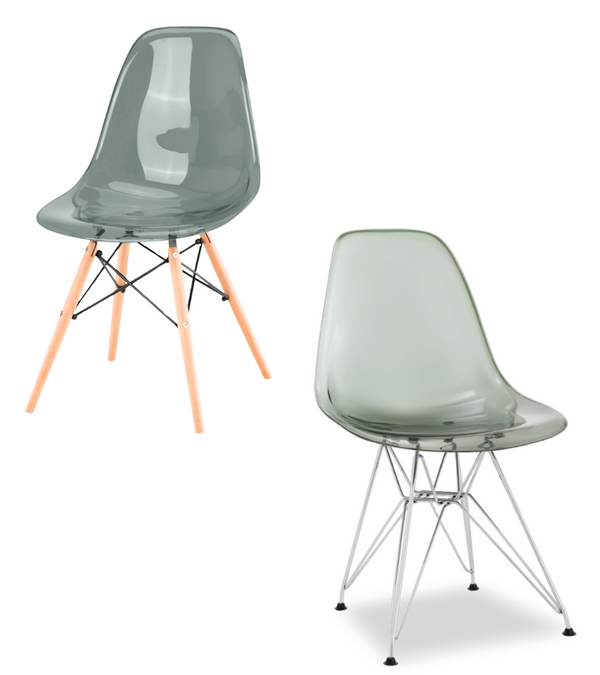 Outlet Item Transparent Eames Style DSW Dining Chair