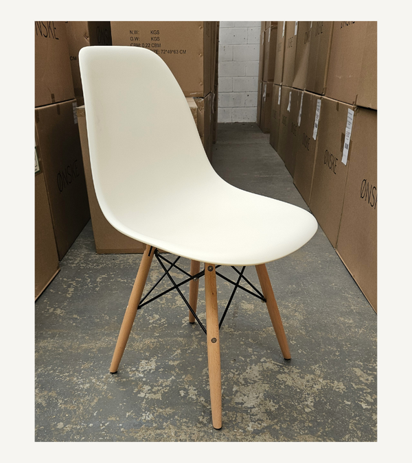 Outlet Item Cream Eames DSW Style Dining Chair