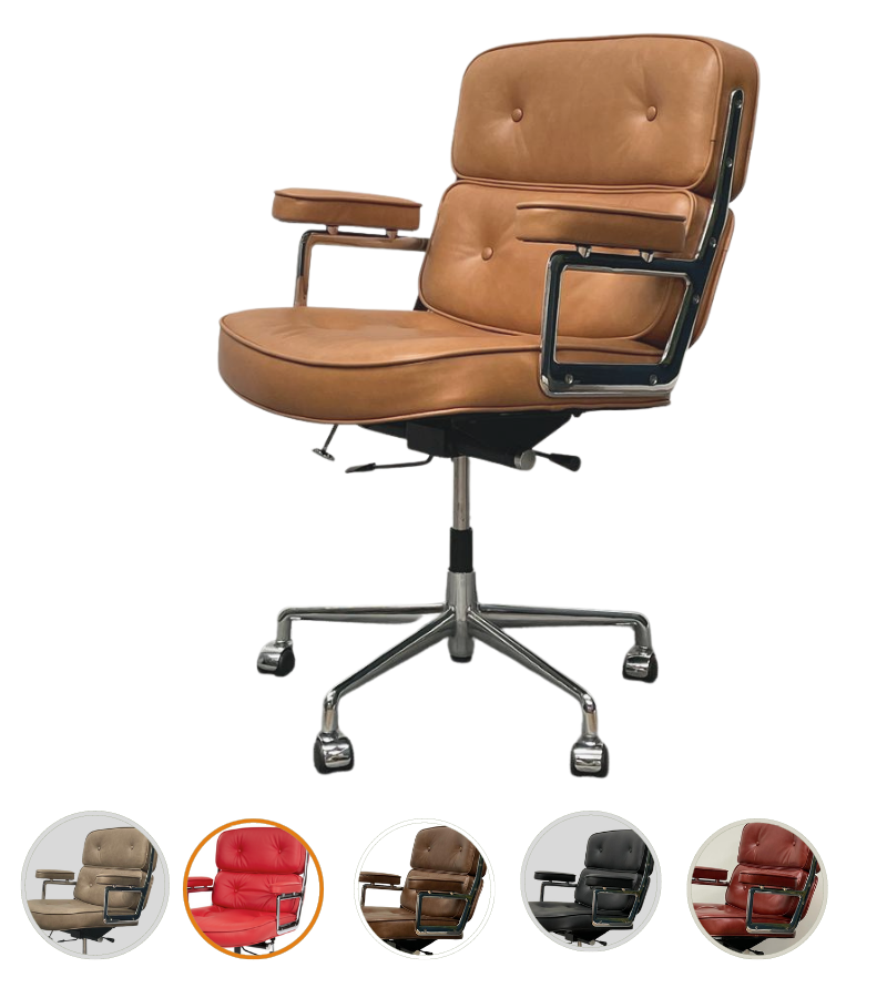 ES104 Style Lobby Chair in Premium Leather Onske