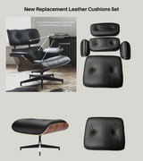 Replacement Set of Full Leather Cushions for lounge chair 670 671 model