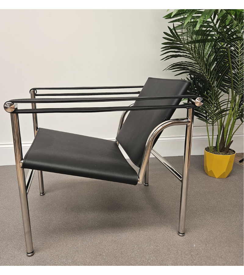 LC1 Style Sling Chair in Premium Leather
