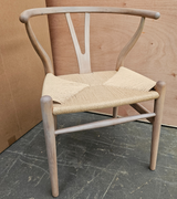 Soaped Oak Lars Midcentury Woven Dining Chair