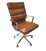 Menlo High Back Real Leather Executive Office Chair