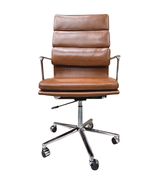 Menlo High Back Real Leather Executive Office Chair