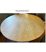 Oval Dining Table Natural Wood Veneer