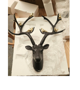 Outlet Item Stag Head with Birds