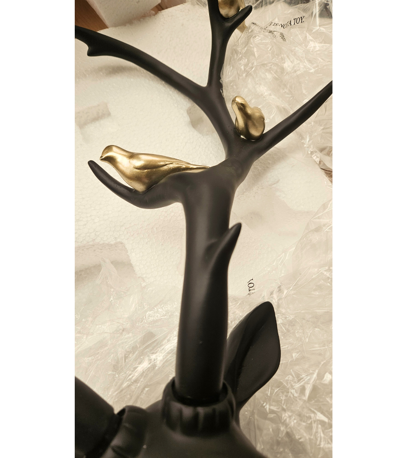 Outlet Item Stag Head with Birds