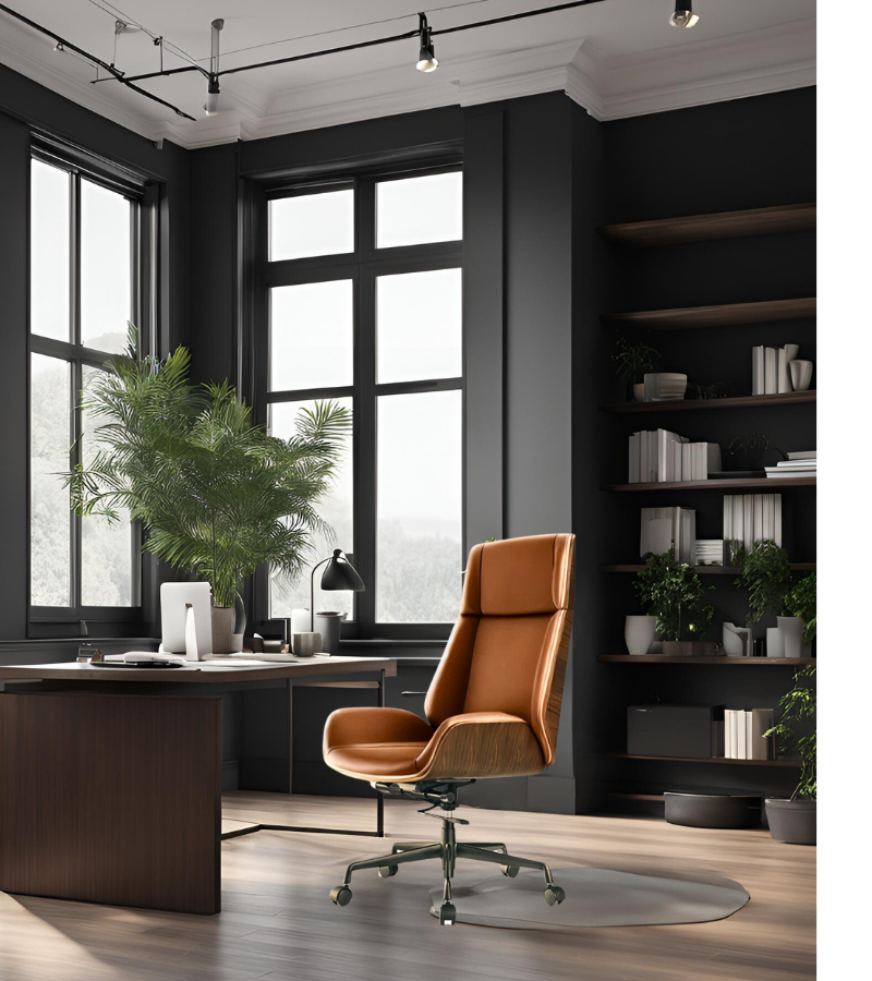 Alto Wood Veneered Leather Executive Office Chair – Onske