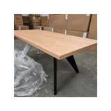 Industrial Dining Table Oak Veneer