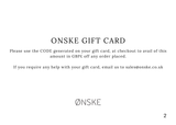 Onske Gift Card