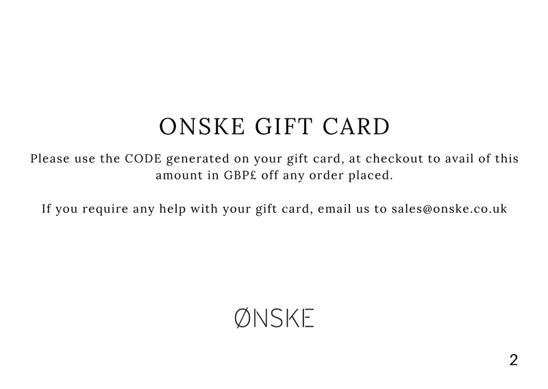 Onske Gift Card