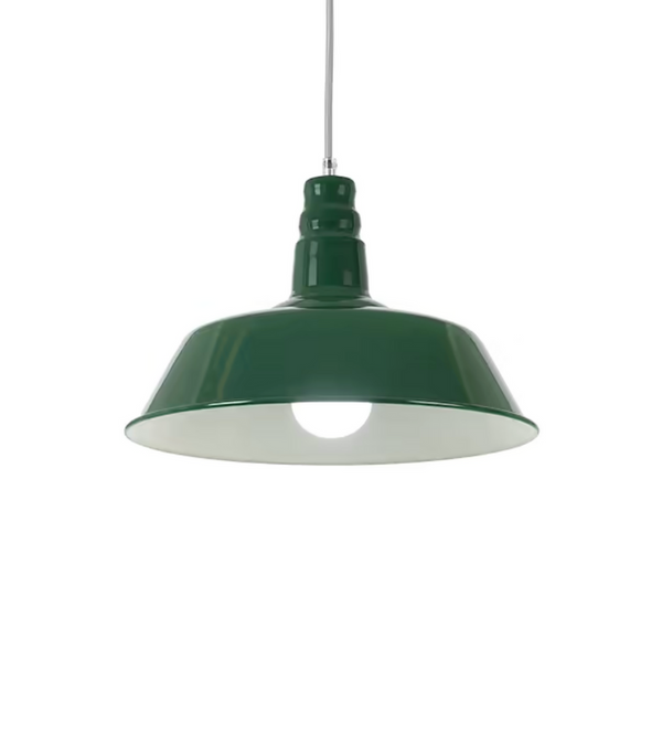 Outlet Item Vintage Green Industrial Style Pendant Light 45cm