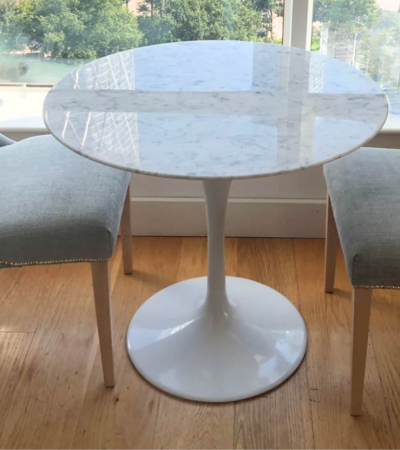 Marble Tulip Style Dining Table in Choice of Size