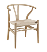 Lars American Oak Nordic Style Cord Seat Dining Chair