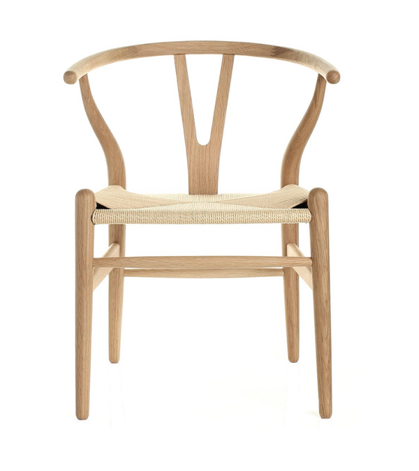 Lars American Oak Nordic Style Cord Seat Dining Chair