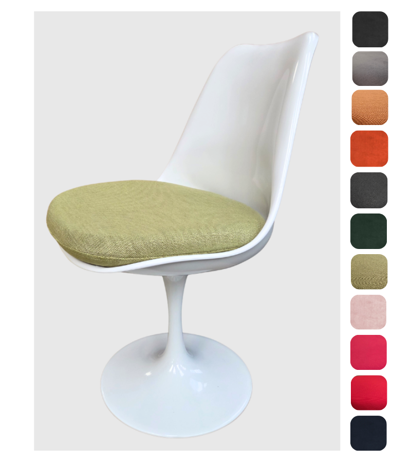 Tulip Style Swivel Dining Chair – Mid Century Modern | Onske