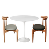 80cm Dining Table For Two and Elbow Style Chair Set