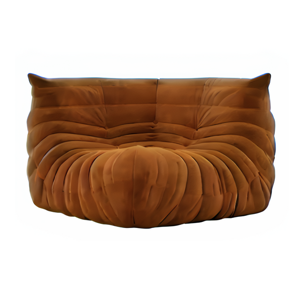 Michel Togo Style Corner Seat Chair Alcantara