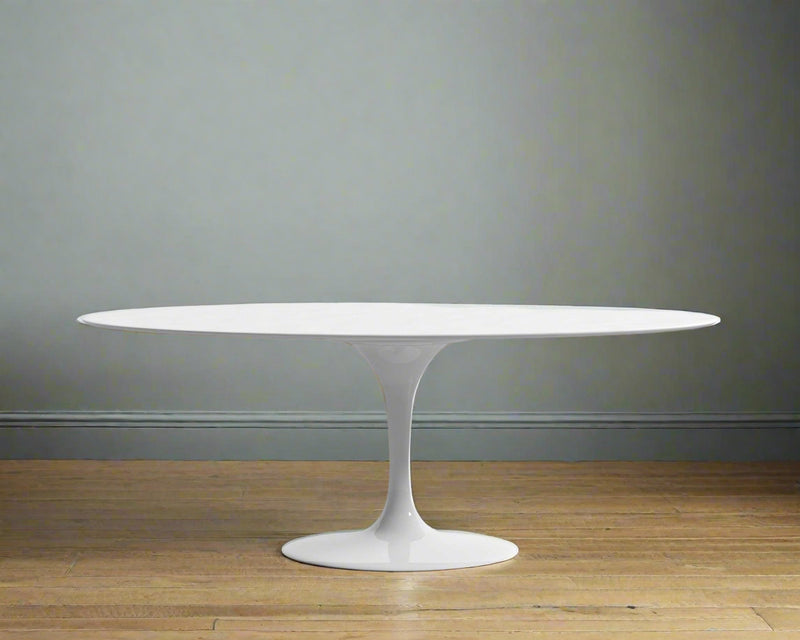 Tulip Dining Table White Wood Top – Onske