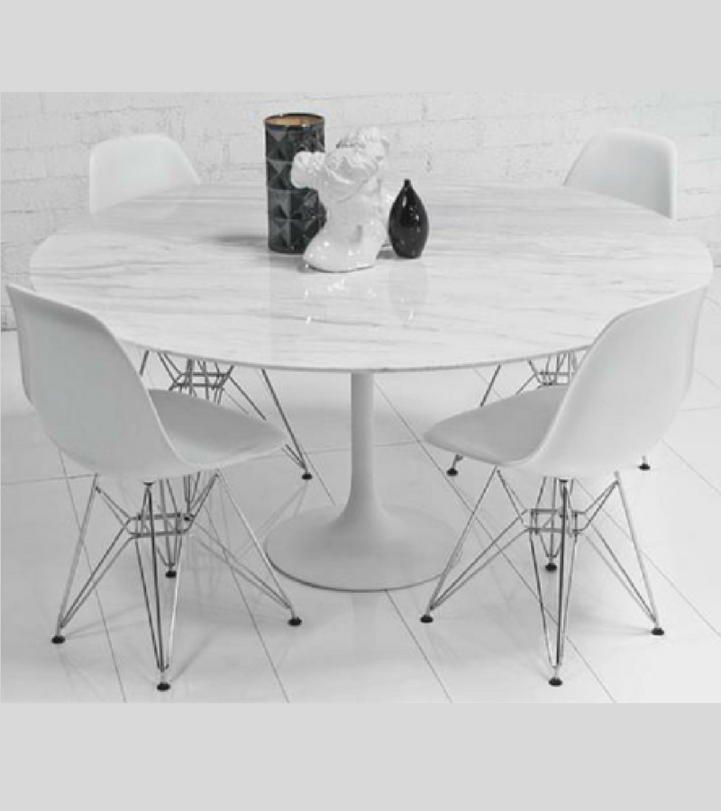 120cm Marble Tulip Table - Onske
