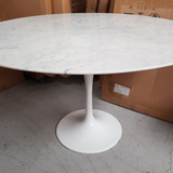 100cm Round Tulip Marble Table - Onske