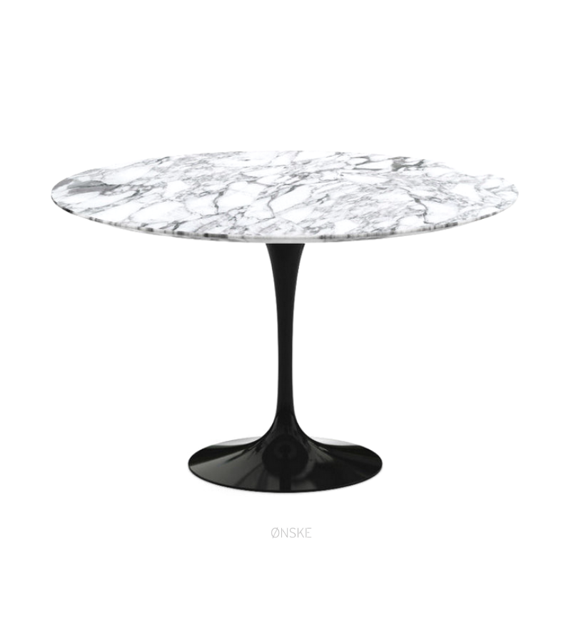Arabescato Marble Tulip Dining Table in Choice of Size - Onske