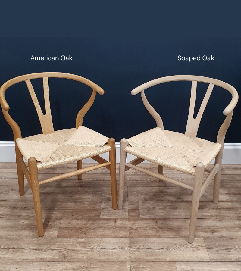 Wishbone CH24 style chair in Oak and Soaped Oak - Onske