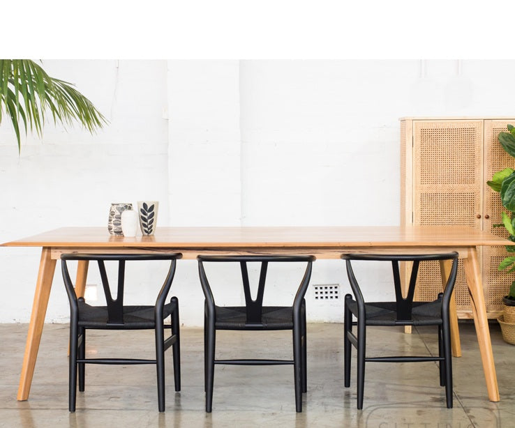 Black Ash Wishbone Style Chair - Onske
