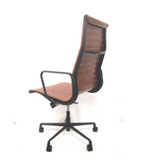 Black Frame Ribbed High Back Style Office Chair - Onske