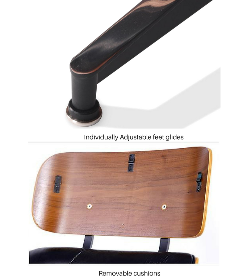Adjustable lounge chair with ottoman deals