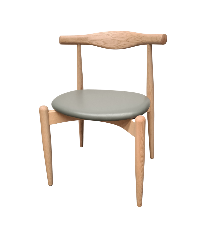 Cowhorn Style Round Dining Chair