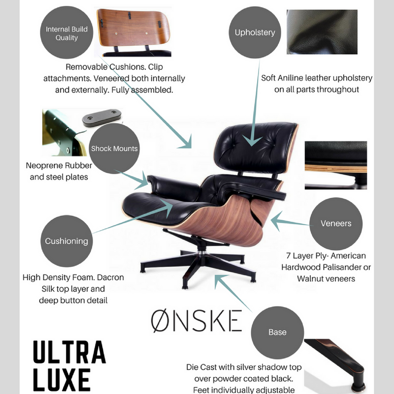 Plywood lounge online chair and ottoman