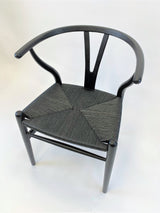 Black Ash Wood Wishbone Dining Chair